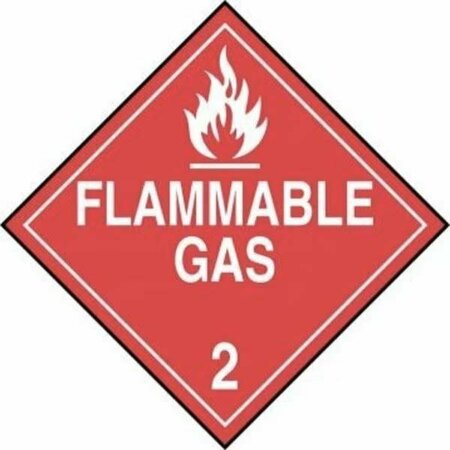 ACCUFORM DOT PLACARD HAZARD CLASS 2  GASES MPL202CT10 MPL202CT10